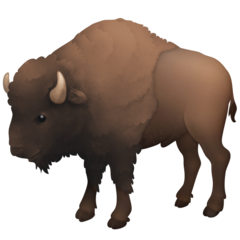 How emoji bison displayed on Facebook