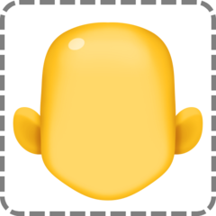 How emoji bald displayed on Facebook