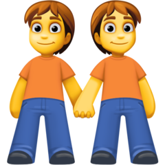 How emoji people holding hands displayed on Facebook