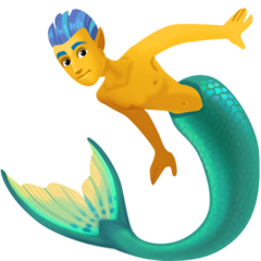 How emoji merman displayed on Facebook