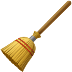 How emoji broom displayed on Facebook