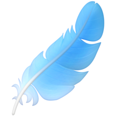 How emoji feather displayed on Facebook