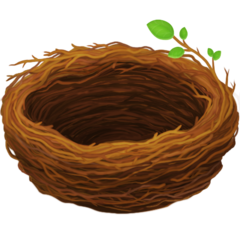 How emoji empty nest displayed on Facebook