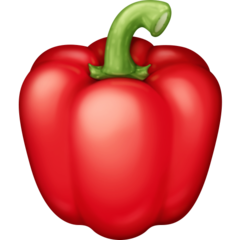 How emoji bell pepper displayed on Facebook