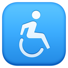 How emoji wheelchair symbol displayed on Facebook