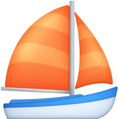 How emoji sailboat displayed on Facebook