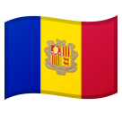 How emoji flag: Andorra displayed on Google