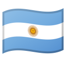 How emoji flag: Argentina displayed on Google