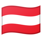 How emoji flag: Austria displayed on Google