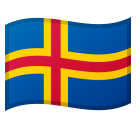 How emoji flag: Åland Islands displayed on Google