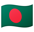 How emoji flag: Bangladesh displayed on Google