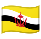 How emoji flag: Brunei displayed on Google