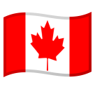 How emoji flag: Canada displayed on Google