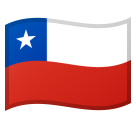 How emoji flag: Chile displayed on Google