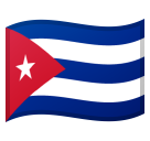 How emoji flag: Cuba displayed on Google