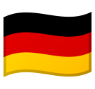 How emoji flag: Germany displayed on Google