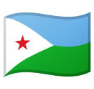 How emoji flag: Djibouti displayed on Google