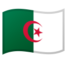 How emoji flag: Algeria displayed on Google