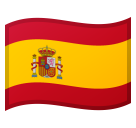 How emoji flag: Spain displayed on Google