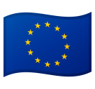 How emoji flag: European Union displayed on Google