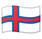 How emoji flag: Faroe Islands displayed on Google