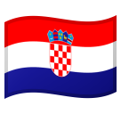 How emoji flag: Croatia displayed on Google