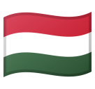 How emoji flag: Hungary displayed on Google