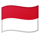 How emoji flag: Indonesia displayed on Google