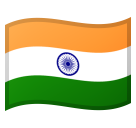 How emoji flag: India displayed on Google