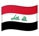 How emoji flag: Iraq displayed on Google