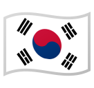 How emoji flag: South Korea displayed on Google