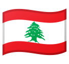 How emoji flag: Lebanon displayed on Google