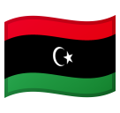 How emoji flag: Libya displayed on Google