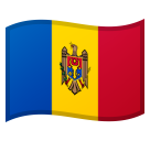 How emoji flag: Moldova displayed on Google