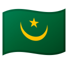 How emoji flag: Mauritania displayed on Google