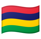 How emoji flag: Mauritius displayed on Google