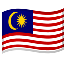 How emoji flag: Malaysia displayed on Google