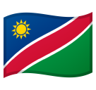 How emoji flag: Namibia displayed on Google