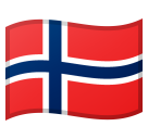 How emoji flag: Norway displayed on Google