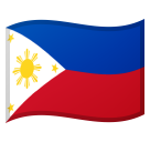 How emoji flag: Philippines displayed on Google