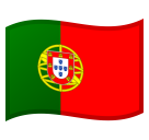 How emoji flag: Portugal displayed on Google