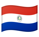 How emoji flag: Paraguay displayed on Google