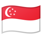 How emoji flag: Singapore displayed on Google