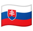 How emoji flag: Slovakia displayed on Google