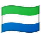 How emoji flag: Sierra Leone displayed on Google