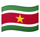 How emoji flag: Suriname displayed on Google