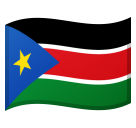 How emoji flag: South Sudan displayed on Google