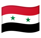 How emoji flag: Syria displayed on Google