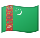 How emoji flag: Turkmenistan displayed on Google