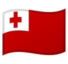 How emoji flag: Tonga displayed on Google